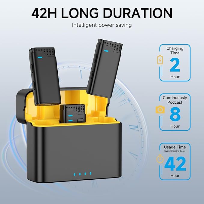 Micrófono A8 Inalámbrico para iPhone y Android Lav Mic USB C y Ligthing