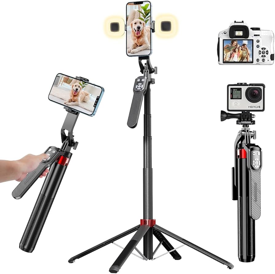 Trípode de Seguimiento 1.85CM  con IA – Estabilidad Inteligente para Crear Contenido