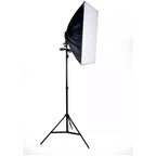 KIT DE ILUMINACIÓN de SOFTBOX+ SOCKET + BOMBILLO LUZ FRIA+TRIPODE 2M
