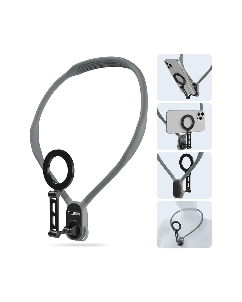 SOPORTE MAGNÉTICO TELESIN PARA EL CUELLO PARA TELÉFONOS