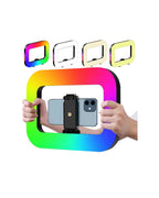 ARO DE LUZ CUADRADA E30 RGB SOPORTE PARA CELULAR RGB